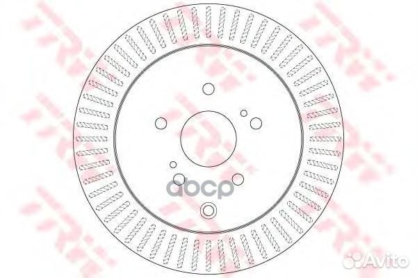 Диск тормозной зад DF6351 TRW