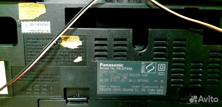 Музыкальный центр panasonic rх dt 530
