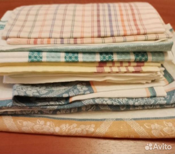 Полотенца кухонные лен СССР новые. Торг