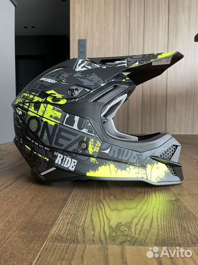 Шлем Oneal 3Series Ride черно-желтый XL 62 см