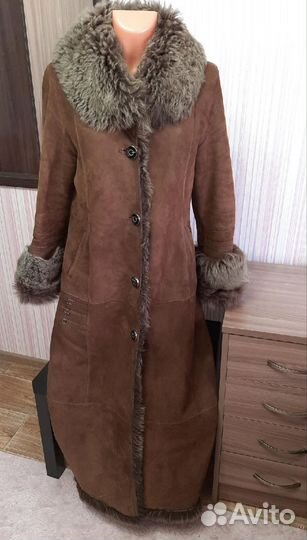 Зимняя, натуральная дубленка, размер 46-48