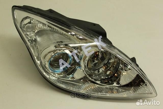 Фара левая черная Hyundai I30 (2007-2012)