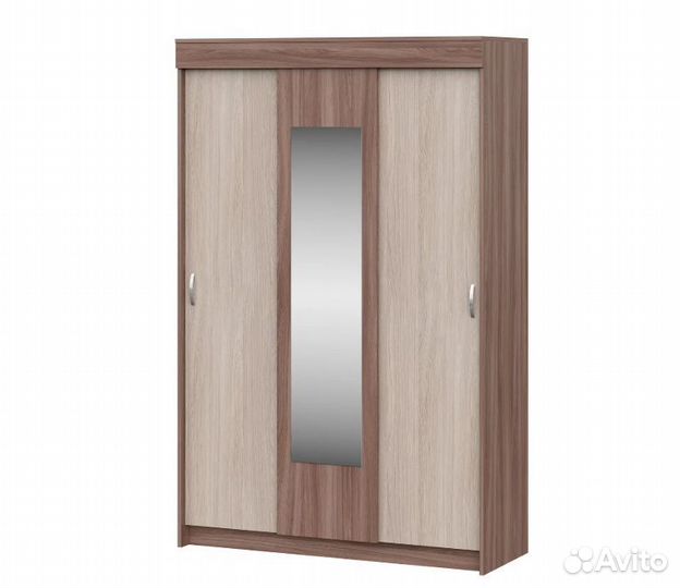 Шкаф купе Ясень 130см новый с зеркалом