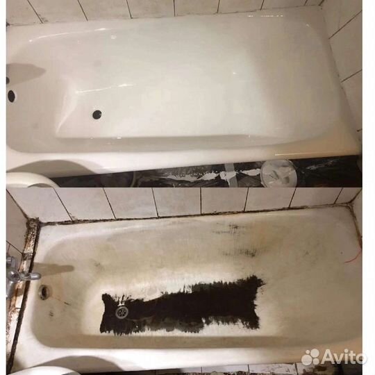 Реставрация ванн жидкий акрил/акриловый вкладыш