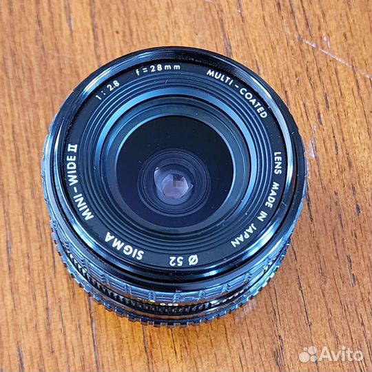 Объектив Sigma 28mm f/2.8 mini-wide II Pentax-k