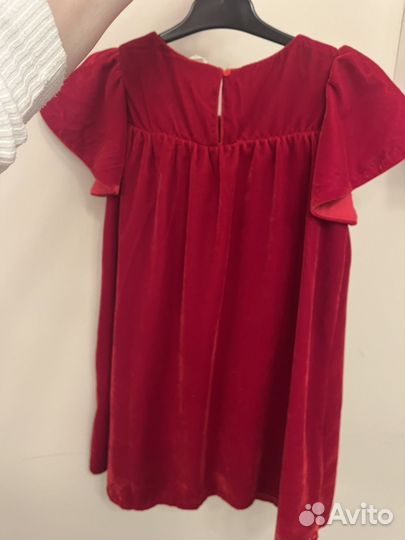 Платье красное для девочки hm 134