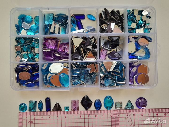 Стразы пришивные набор
