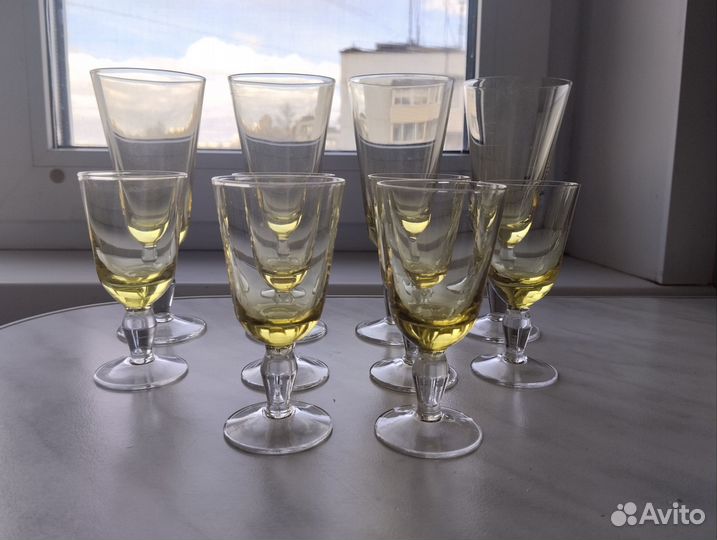 Рюмки и фужеры из стекла СССР