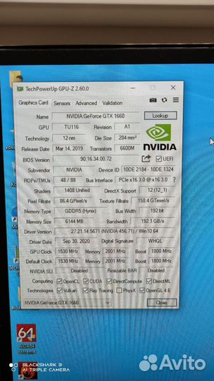 Видеокарта gtx 1660