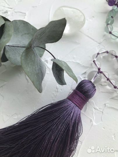 Мала из флюорита и аметиста