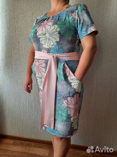 Летнее платье 52-54 р