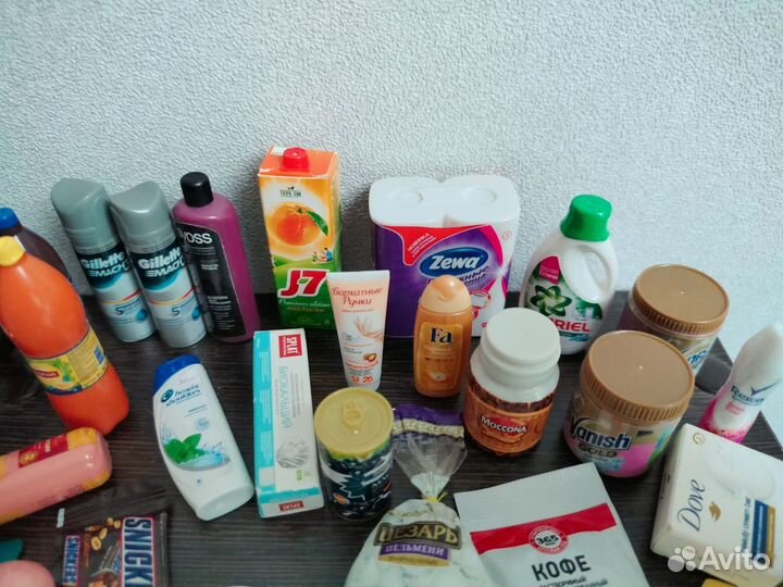 Набор миниатюр мини лента продукты и тележка