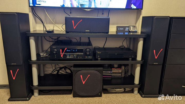 Комплект акустики с ресивером