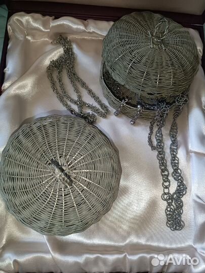 Кулон, брошь шкатулка скань