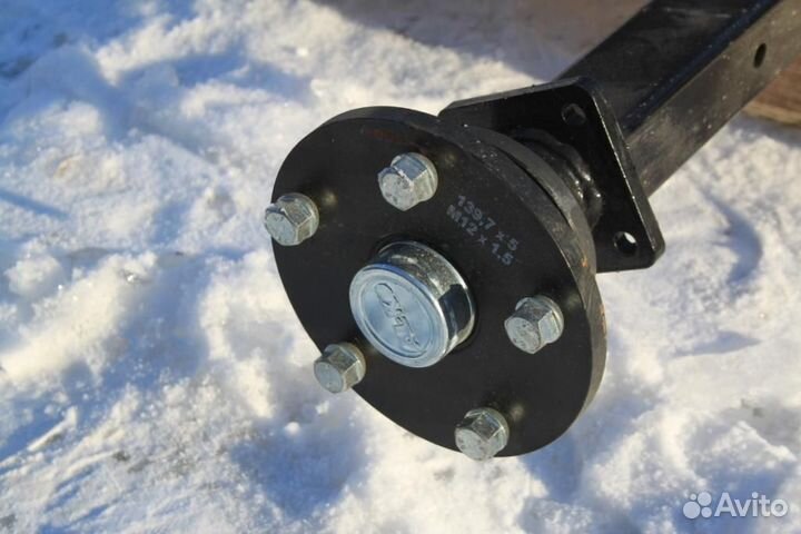 Ось для прицепа рессорная 1300 кг мзса 817711.015