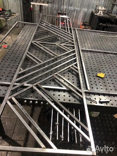 Изготовление металлических опор, каркасов из стали