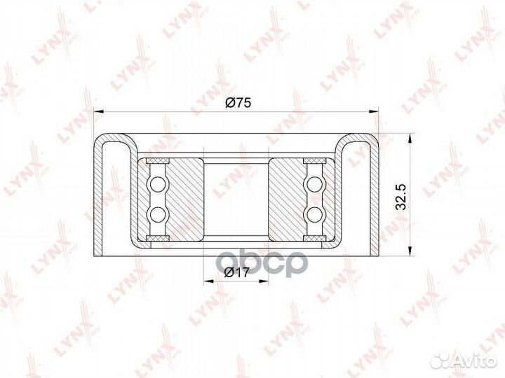 Ролик натяжной приводного ремня PB5126 lynxauto