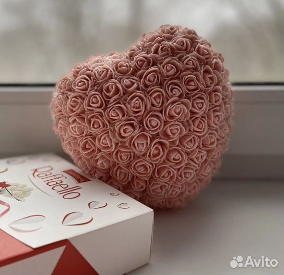 Сердце из роз