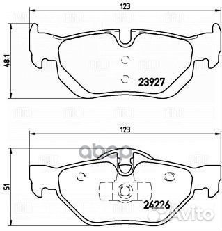 Колодки торм. для а/м BMW 1 (E87) (04) /3 (E90)
