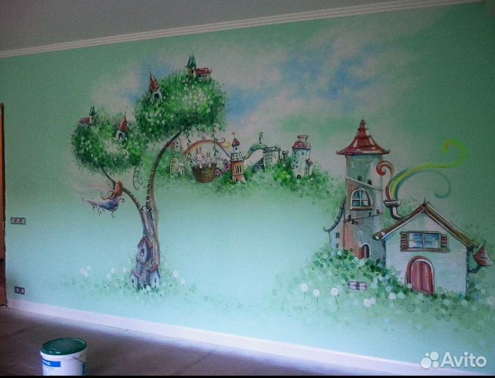 Роспись стен, декор, барельеф