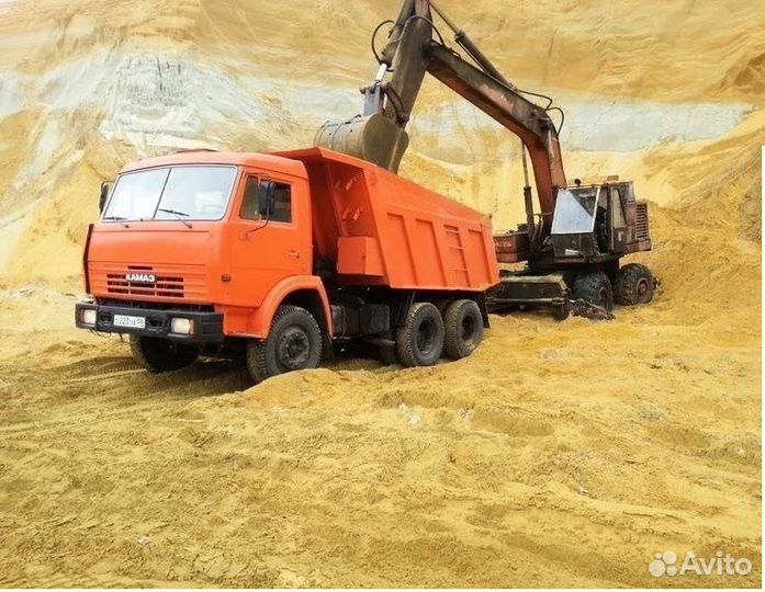 Песок речной/ строительный/ сеяный/ мытый