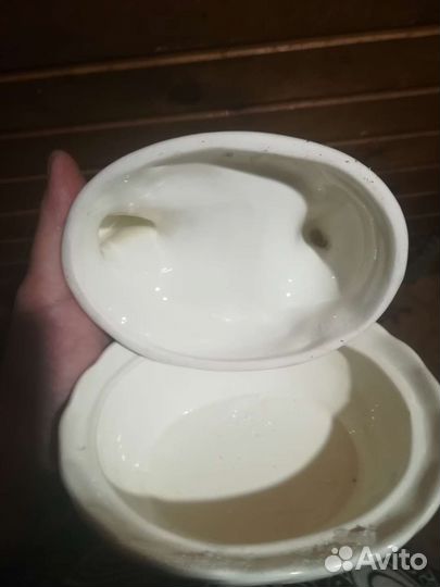 Курочка масленка фарфор СССР