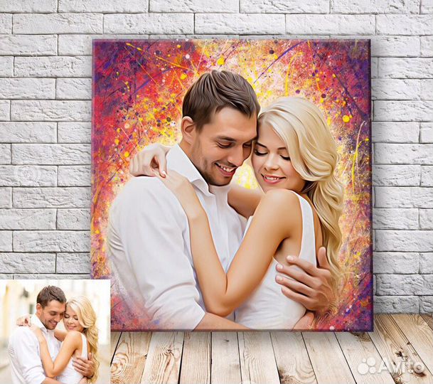 Портрет на холсте в стиле Dream Art