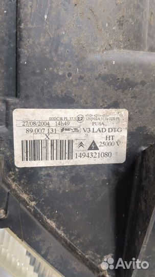 Фара (передняя) Citroen C8, 2005