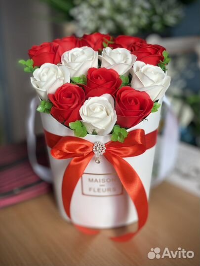 Мыльные розы, цветы из мыла