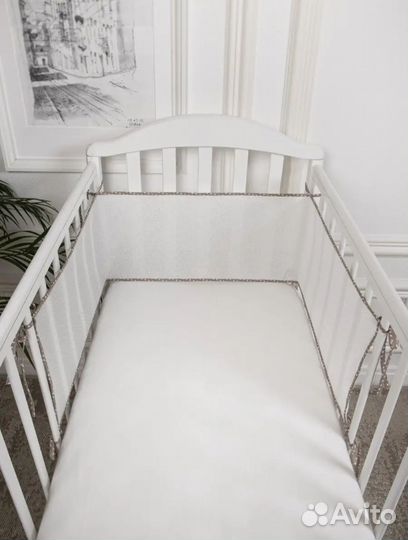 Бортики в кроватку сетчатые