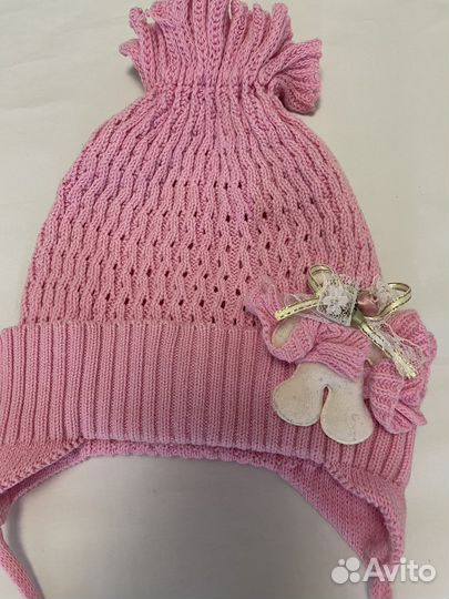 Легкие шапочки для девочки 2-4 года