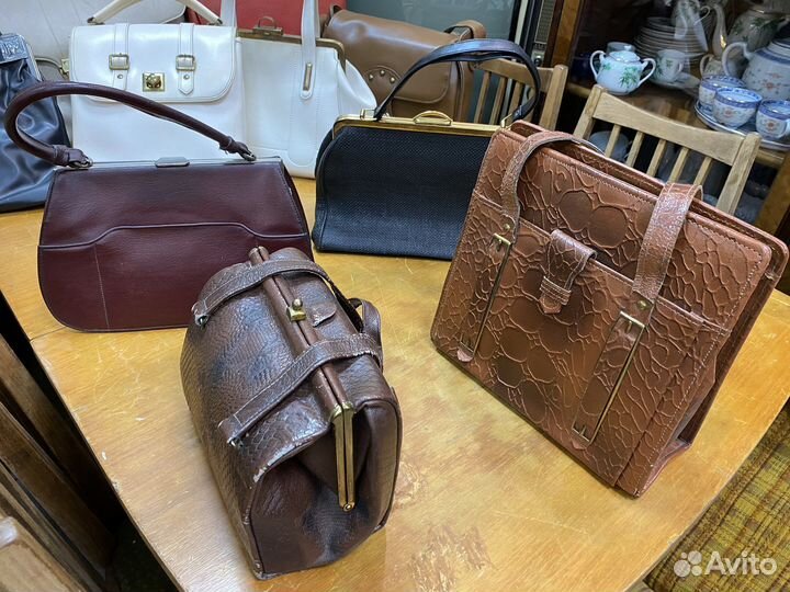 Сумочки дамские ретро, чемоданы, саквояжи