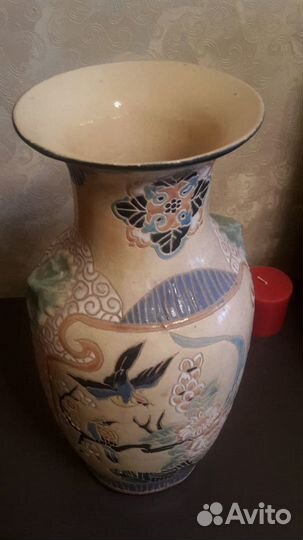 Ваза кобальт и золото