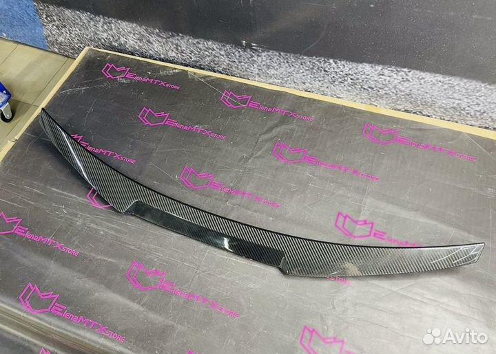 Спойлер audi A5 B9 купе сухой карбон, M4 стиль