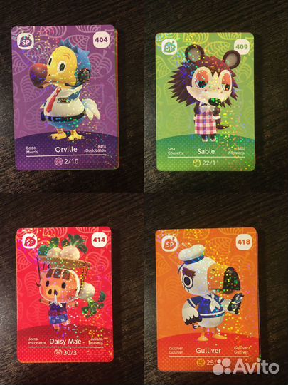 Amiibo карты 5 серия animal crossing