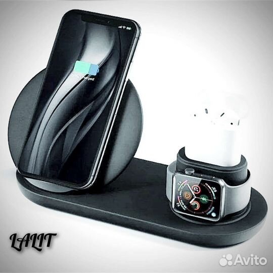 Беспроводная зарядка Fast Charge 3 в 1