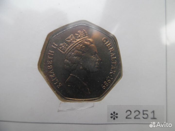 Монеты англии. гибралтар