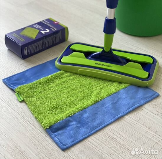 Универсальная швабра с двумя насадками Гринвей