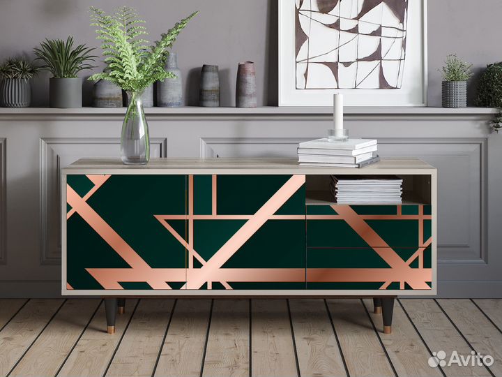 Тв-тумба T7 - Сатин - Emerald Gats