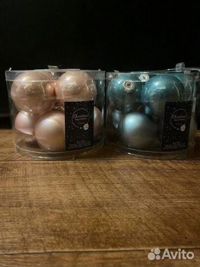 Елочные игрушки стекло и полистирол