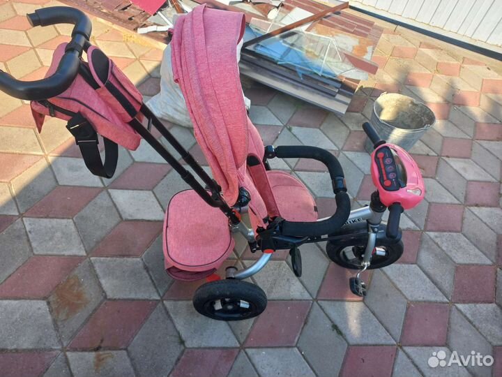 Детский велосипед с ручкой бу