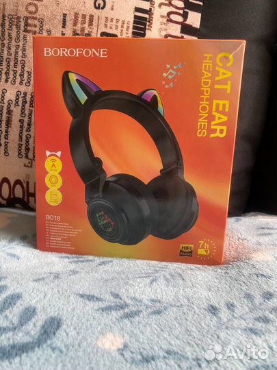Беспроводные наушники cat ear headphones