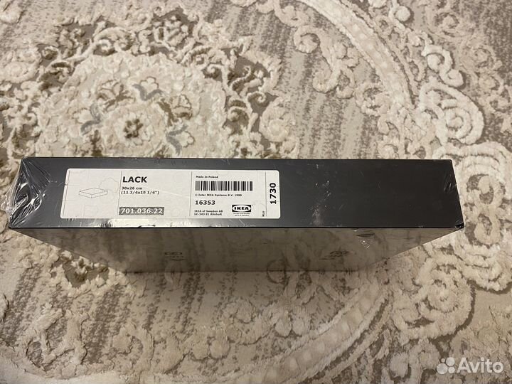 Полка IKEA lack черная