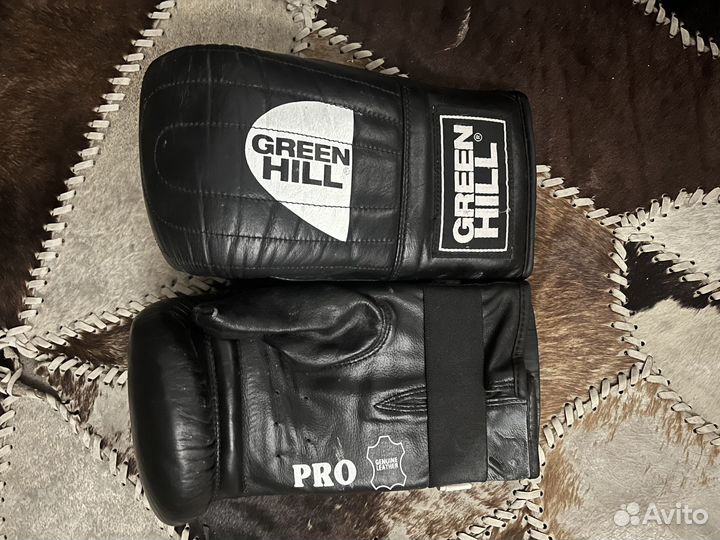 Снарядные перчатки Green Hill Pro Black (L)