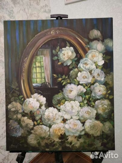 Картина маслом на холсте цветы