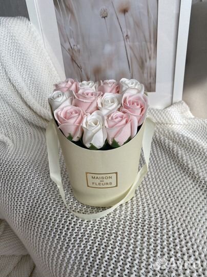 Букет из мыльных роз на день учителя