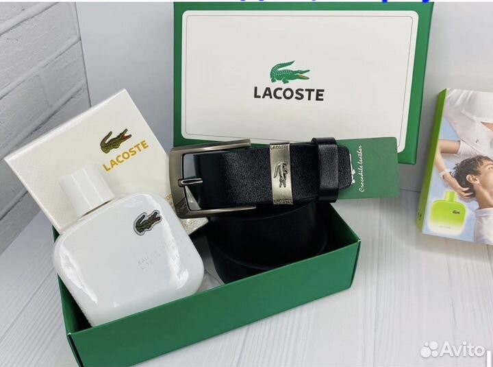 Мужской подарочный набор:духи,ремень