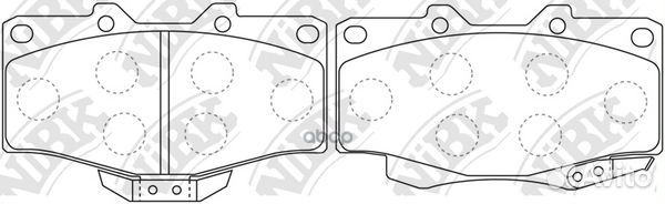 Колодки тормозные дисковые перед PN1387 NiBK