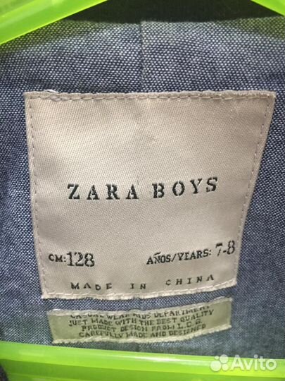 Тёплый пиджак zara boys (Шерсть) для малч. 7-8 л