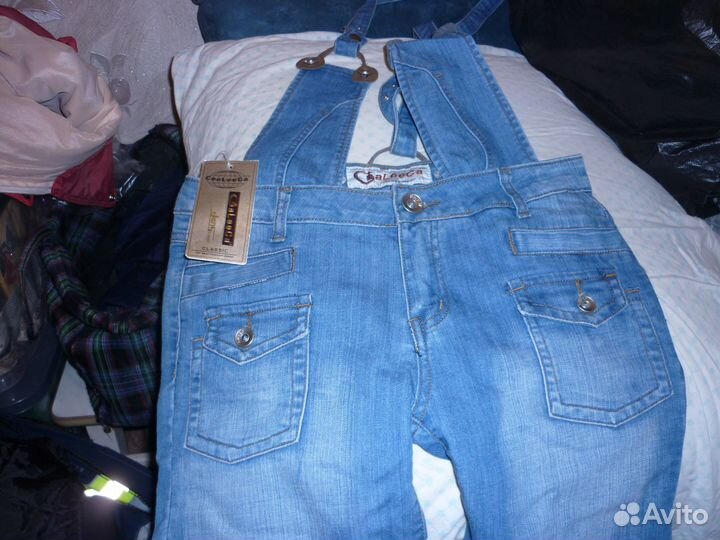 Комбинезон женский летний джинсовый